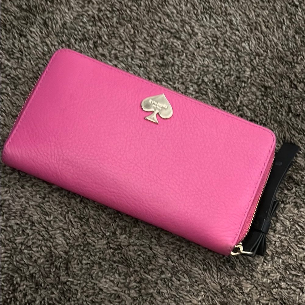 Kate Spade Pink Saffiano Leather Wallet
